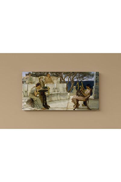 Carmen Lawrence Alma Tadema - Sappho Ve Alcaeus Kanvas Tablo - Başyapıtlar