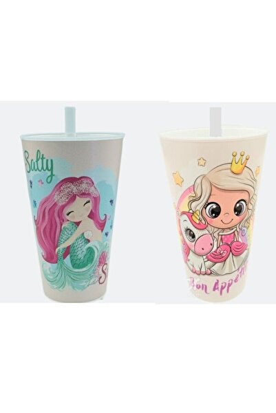 Alin Shop Kız 2'li Set Figürlü, Kendinden Pipetli Kamışlı, Çocuk Bebek Su Süt...