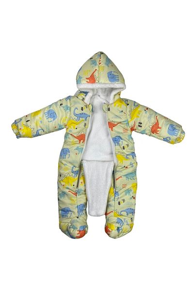 PODİUM GİYİM Welsoft Cosmonaut with New Season Cute Elephant & Dinosaur Patterned Booties