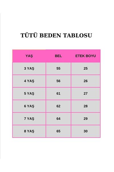 Füsun Altın Girl's Tutu Skirt Plain Lined Red