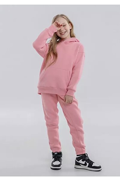 KİDS FACE Special Design Hooded Solid Color Unprinted Full Winter 100% Cotton...