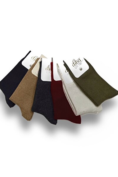 Diba 6 Adet Lambswool Yün Kışlık Kadın Kalın Soket Çorap