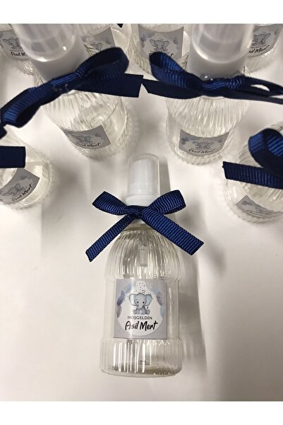 sandal hediyelik Yaş Doğum Günü Nişan Isimli Fil Figürlü Kolonya Şişesi (20 A...