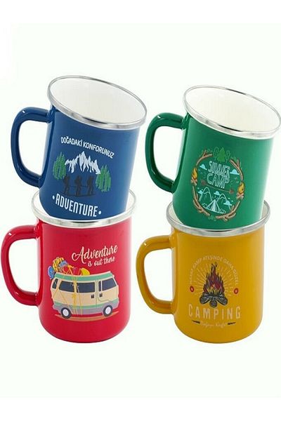 Orcamp Retro Enamel Mug Cup Adventure 330 Cc--e&donline