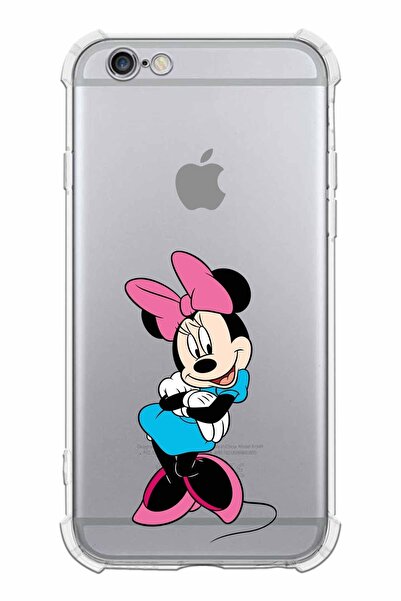 PrintiFy Iphone 6 Uyumlu Köşe Korumalı Antişok Kapak Minnie Mouse Tasarımlı Ş...