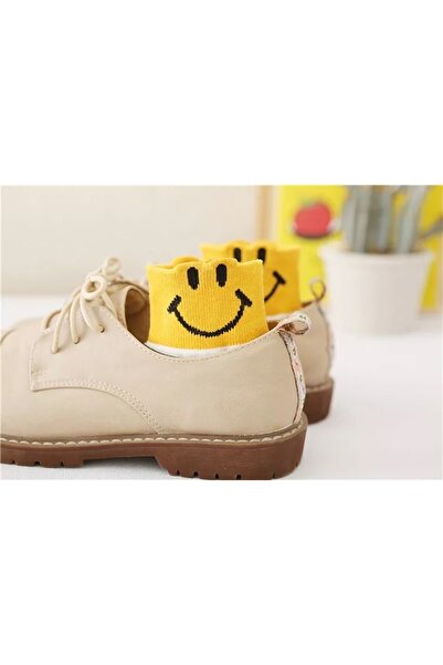 DM DEL MORE SOCKS 5 чифта дамски усмихнати емотикони с шарени различни цветни получорапи Студентски тенис чорапи