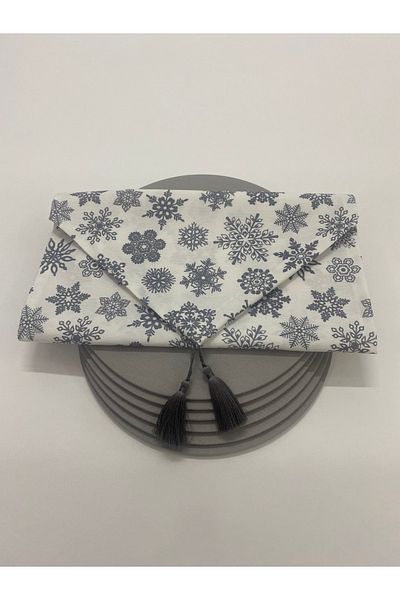 NATURAL HOME New Year's Table Comsepti Snowflake Runner Supla Set