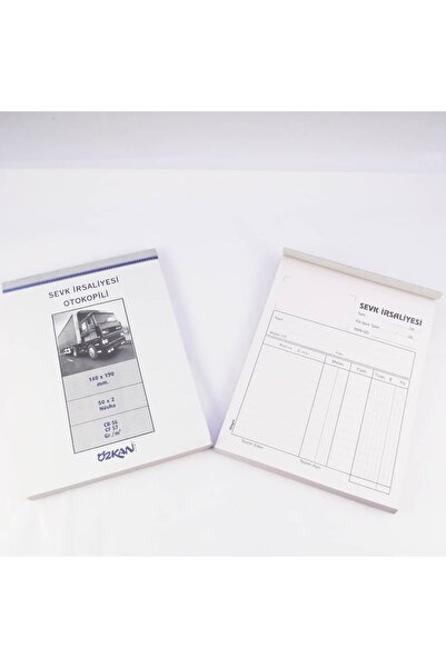 ÖZKAN Sevk Irsaliyesi 50 X 2 Nüsha Otokopili 140x190 Mm - 1 Adet