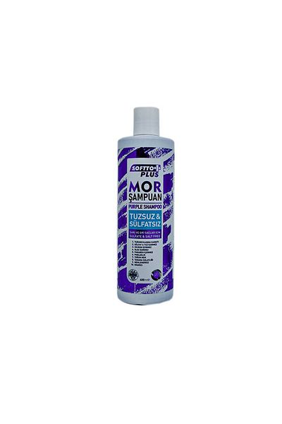Softto Plus 400ml Belly Wrinkle Series - Blonde Gray and Brown Hair Protection Purple Sulfate Free Shampoo