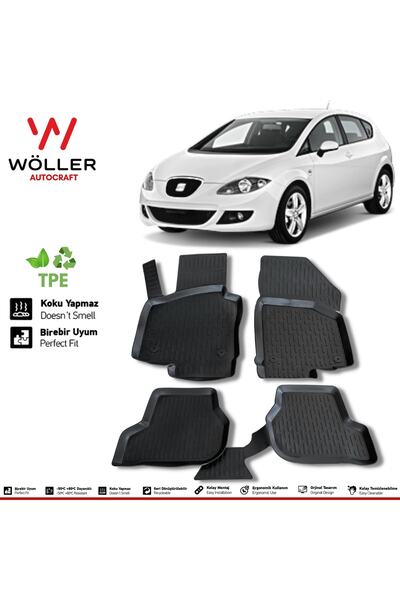 wöller Seat Leon Paspas 2005 2012 Arası 3d Havuzlu Paspas