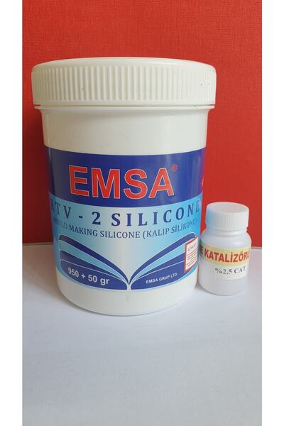 emsa 1.sınıf Yüksek Kaliteli Kalıp Silikonu 1000 Gr 20 Shore Beyaz