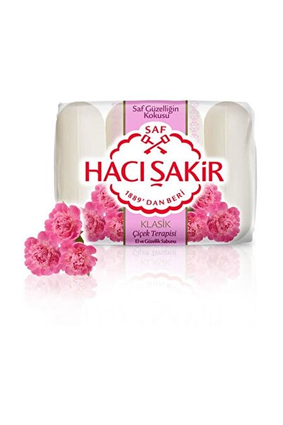 Hacı Şakir صابون التجميل الكلاسيكي للعلاج بالزهور 4x70 جم