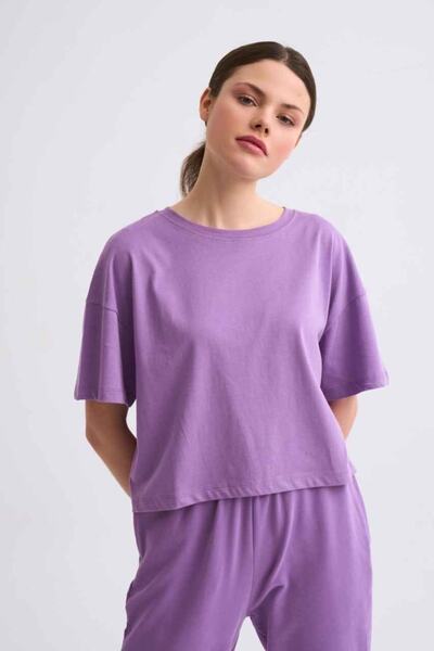 THERECOLOR Short Sleeve Women's Organic Crop T-Shirt Regular Fit