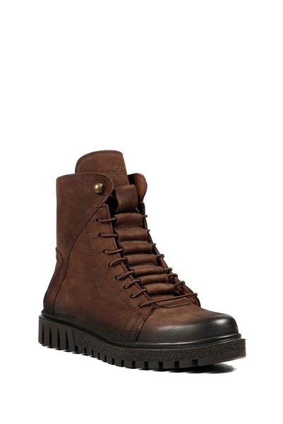 Hammer Jack 17945 Z Women's Leather Boots/brown Nubuck / Size 37