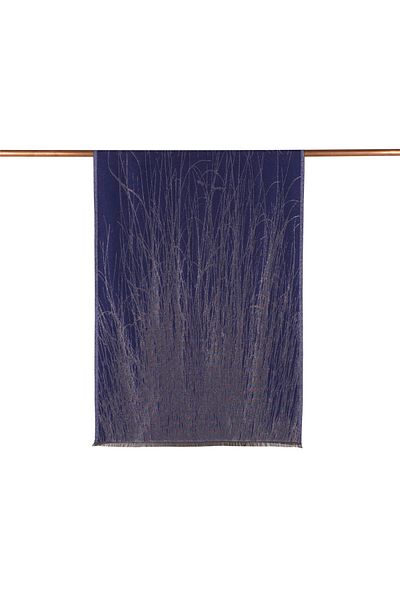 ipekevi Şal de mătase Saks Blue Lurex