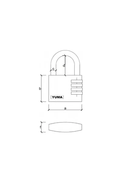 Yuma 25 mm Combination Padlock