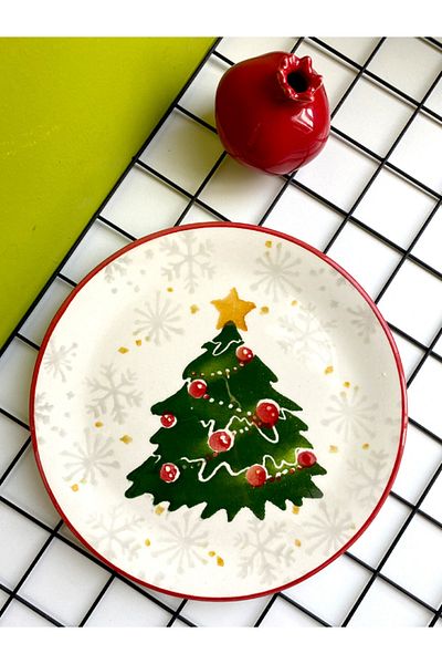 CERATALE New Year's 6-Piece Round Serving Plate 25 cm