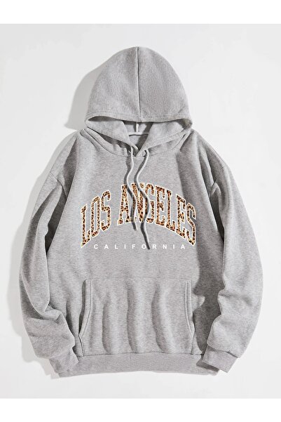 BOHEMGİYİM Grey Woman Unisex cu imprimeu Swea tricou