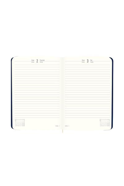 KESKİN COLOR 2023 14x20 Thermo Leather Daily Agenda - Navy Blue