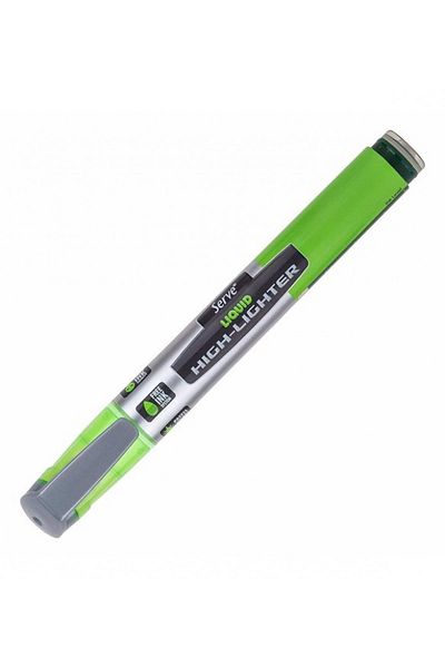 Serve Highlighter Marker Pen Liquid Pastel Green