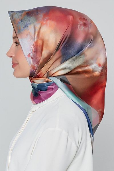 Armine Γυναικείο Μεταξωτό Φουλάρι 8354d Twill Nostalgia
