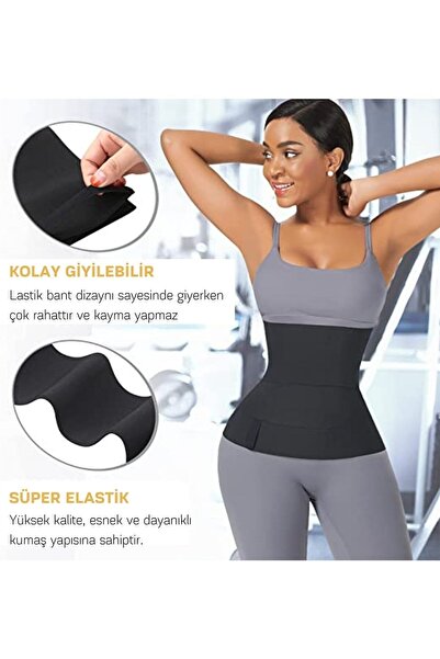 Sh Mağazacılık Bele Dolamalı Kum Saati 4m Sarma Bel Korsesi Unisex Waist Trainer