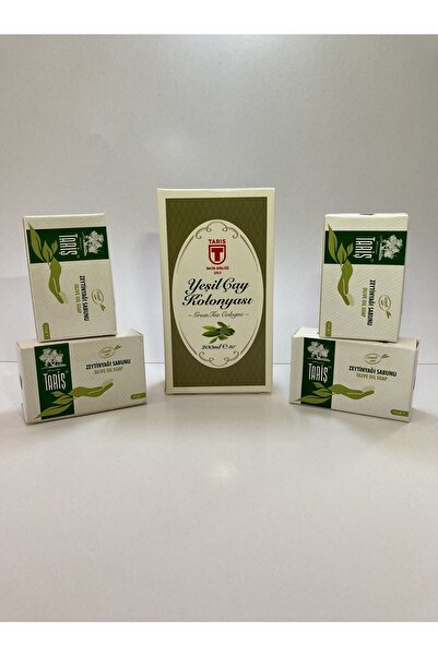 Tariş Zeytinyağlı El Ve Saç Sabunu 125 Gram 4 Adet Ve Yeşil Çay Kolonya 200 Ml