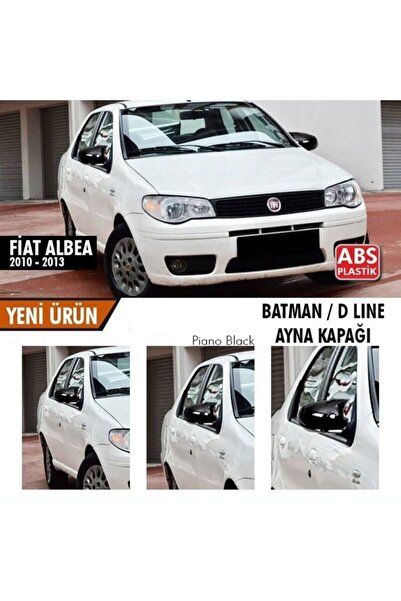 Oto Çizgi Fiat Albea 2010-2013 Model Uyumlu Sağ Sol Yarasa Ayna Kapağı 2li Set