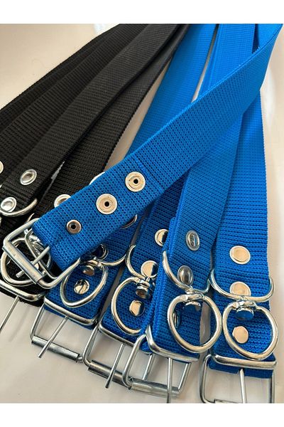 BALTAŞ Large Breed Blue Woven Dog Collar