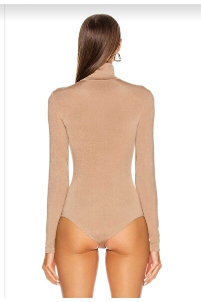 Nsb Tasarım Μπεζ ζιβάγκο κορμάκι