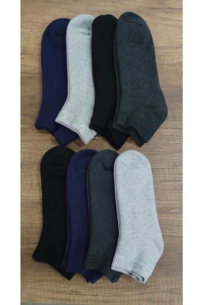 erceys 8 Ζεύγη Βαμβακερές χοντρές κάλτσες Terry Booties - Σετ χειμερινές βαμβακερές κάλτσες