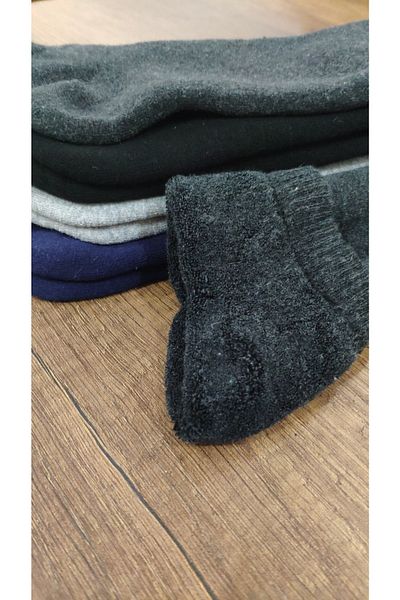 erceys 8 Ζεύγη Βαμβακερές χοντρές κάλτσες Terry Booties - Σετ χειμερινές βαμβακερές κάλτσες