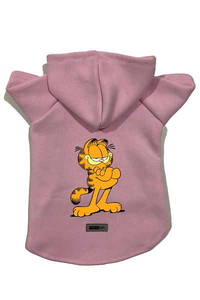 Monopetz Hooded Fleece Sweatshirt Dog And Cat Outfit & Dress - Garfield