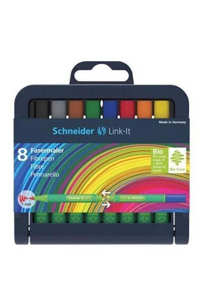 SCHNEIDER Fiber Tip Linckit 1.0 Mm - Set of 8