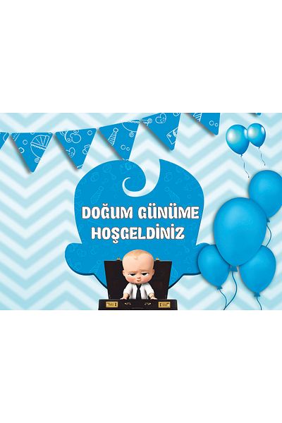 ECE PARTİ Patron Baby 70x100 Size Canvas Poster