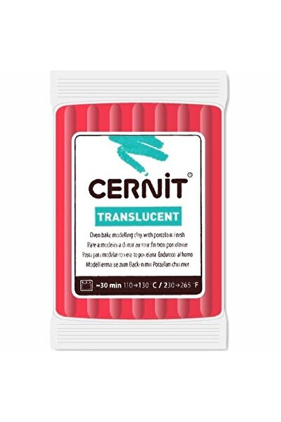Cernit Translucent Polimer Kil 56gr Ruby Red 474