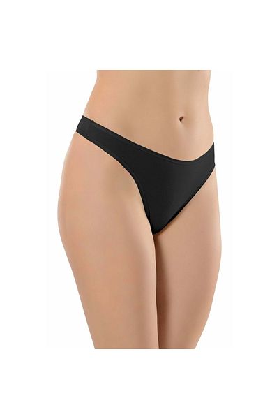 Belinay Women's, Black, 6-Piece Standard Size String-thong