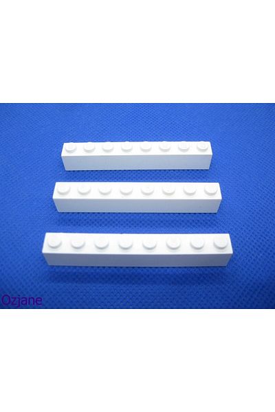 LEGO Original Accessory Custom Moc Creator Brick 1 X 8 Bricks White 4 Pieces Will Be Sent