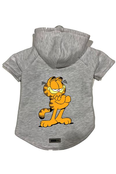 Monopetz Hooded Fleece Sweatshirt Dog And Cat Outfit & Dress - Garfield