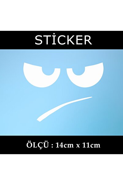 Fresh ملصق ملصق للوجه المبتسم - قطعتان من خوذة خزانة نافذة السيارة والدراجة ا...
