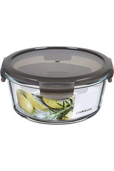 Lock & Lock Euro Gray Lid Storage and Oven Container 380ml