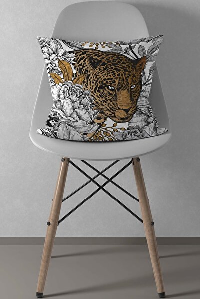 menesahome Λεοπάρ μοτίβο, μοτίβο φύλλων, κάλυμμα μαξιλαριού φύλλου, μαξιλάρι ...