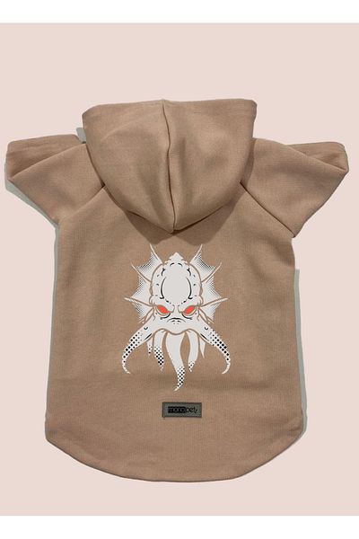 Monopetz Hooded Fleece Sweatshirt Dog And Cat Outfit & Dress - Powder Flying Monster