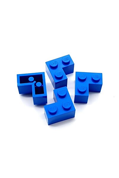 LEGO ملحق مخصص Moc Creator Brick Corner 2 × 2 زاوية من الطوب الأزرق سيتم إرسا...