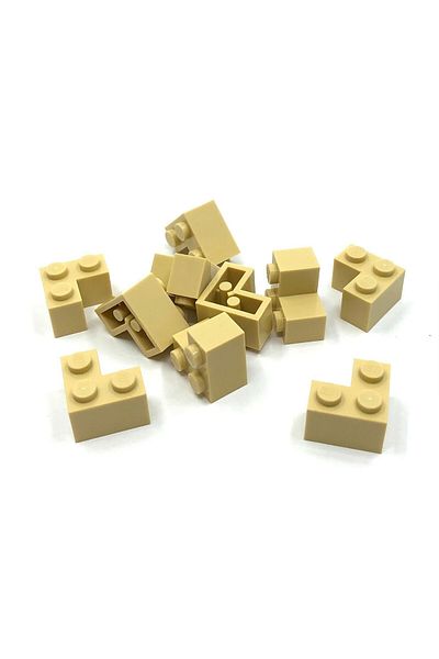 LEGO Accessory Moc Custom Creator Brick Corner 2 X 2 Corner Brick Tan Tan 4 Pieces to Ship