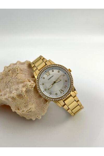 Choppers Taşlı Metal Kol Saati