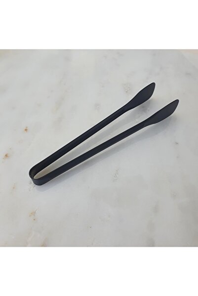 LOVYCO Black Matte Steel Sugar Tongs Stainless Sugar Tongs