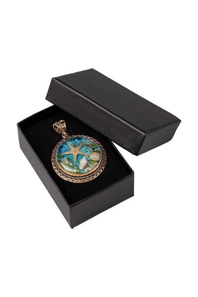 Hayrat Neşriyat Starfish Handcrafted Authentic Resin Necklace Cevşen (1770-2)