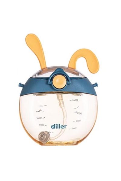 DILLER T4012 330 ml Flask with Straw Blue