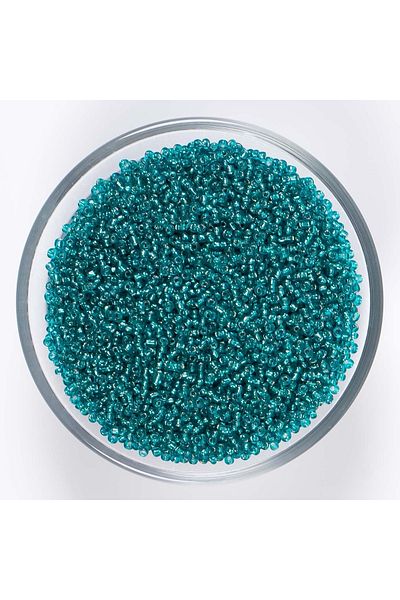yfhobi 50 Grams - Small Size Sand Beads, 1.5 Mm, Jewelry Making Beads, Transparent Petrol Green Color, K79